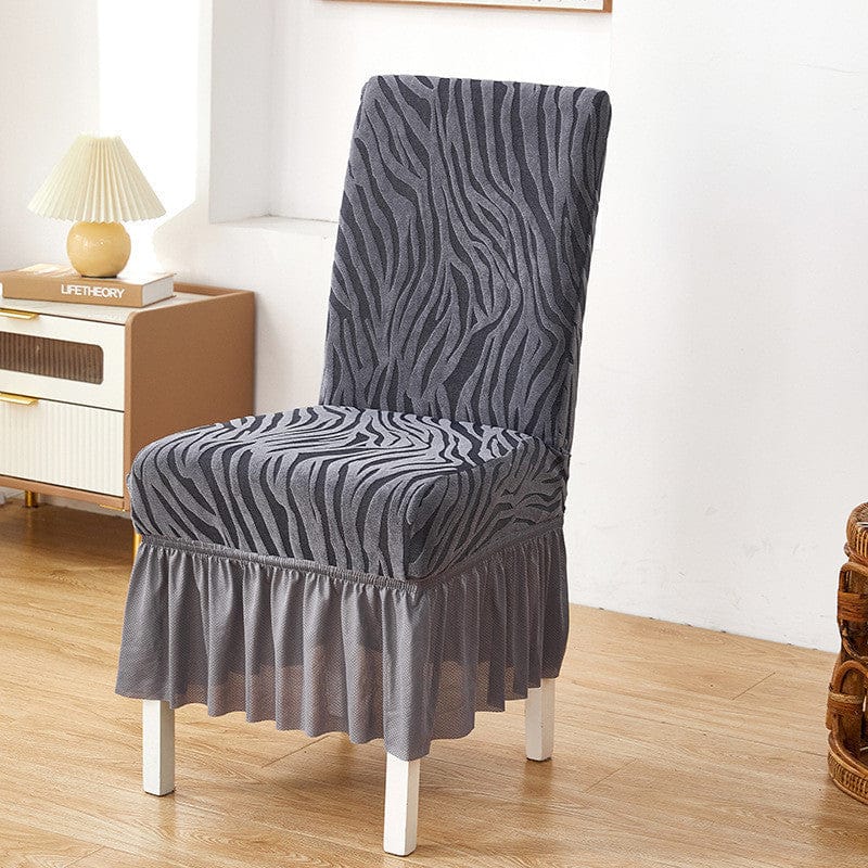 ZEBRA CHAIR COVER-GREY