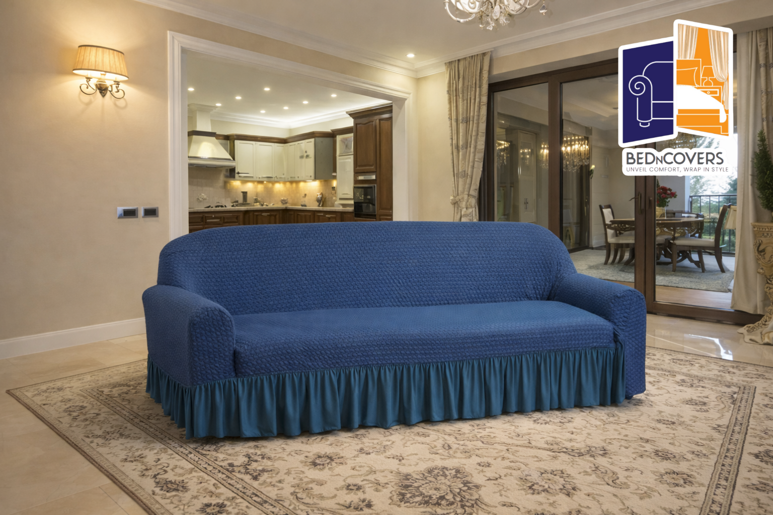 Butterfly Sofa Cover zinc