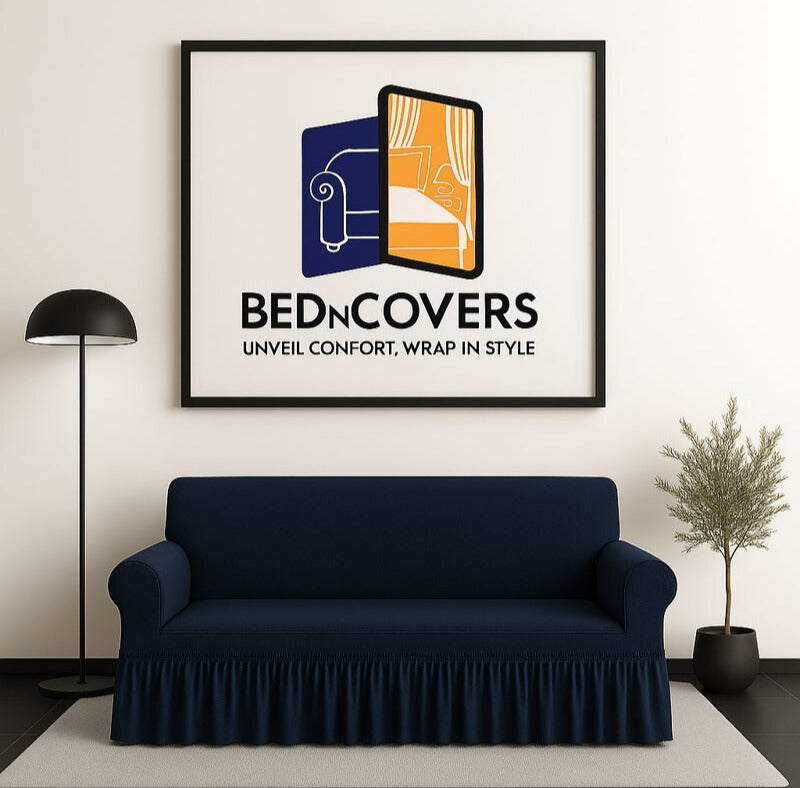 Turkish style Mesh Sofa Cover - Blue