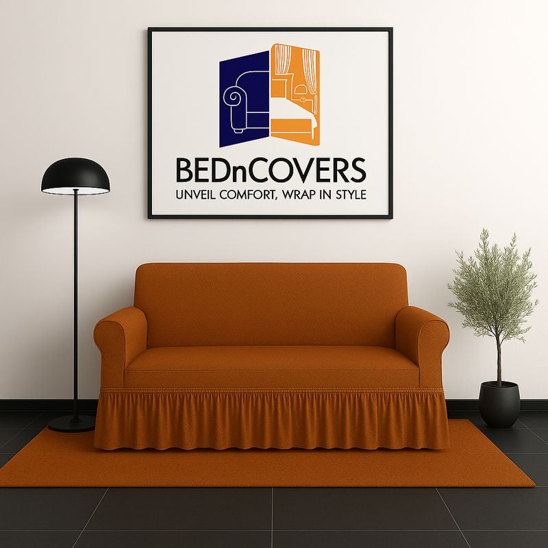 Turkish style Mesh Sofa Cover - Copper