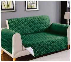 Quilted Protectors Sofa Covers - Green