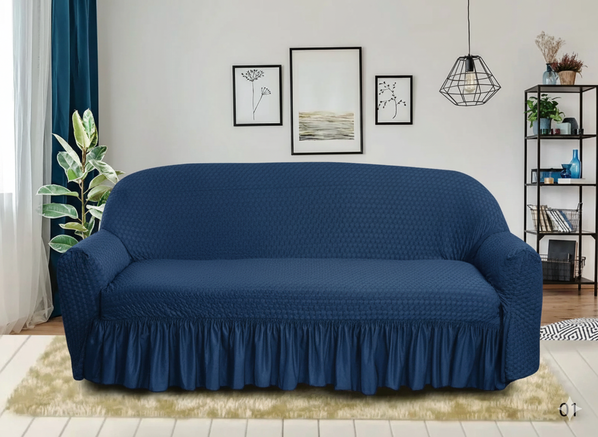 Butterfly Sofa Cover Navy Blue