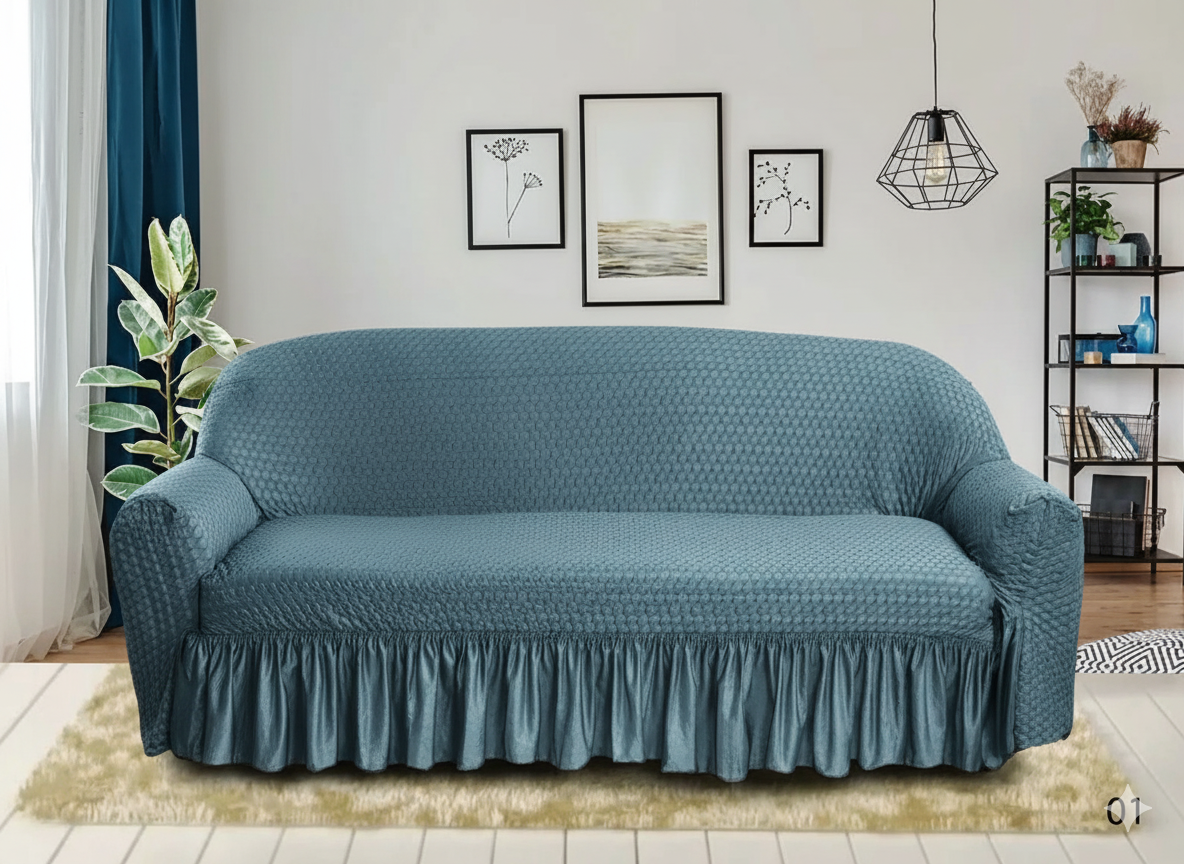 Butterfly Sofa Cover Grey