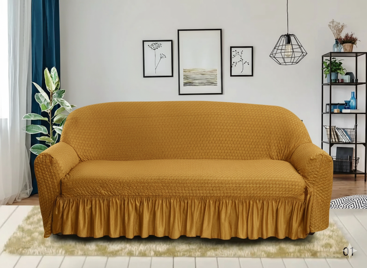 Butterfly Sofa Cover Golden