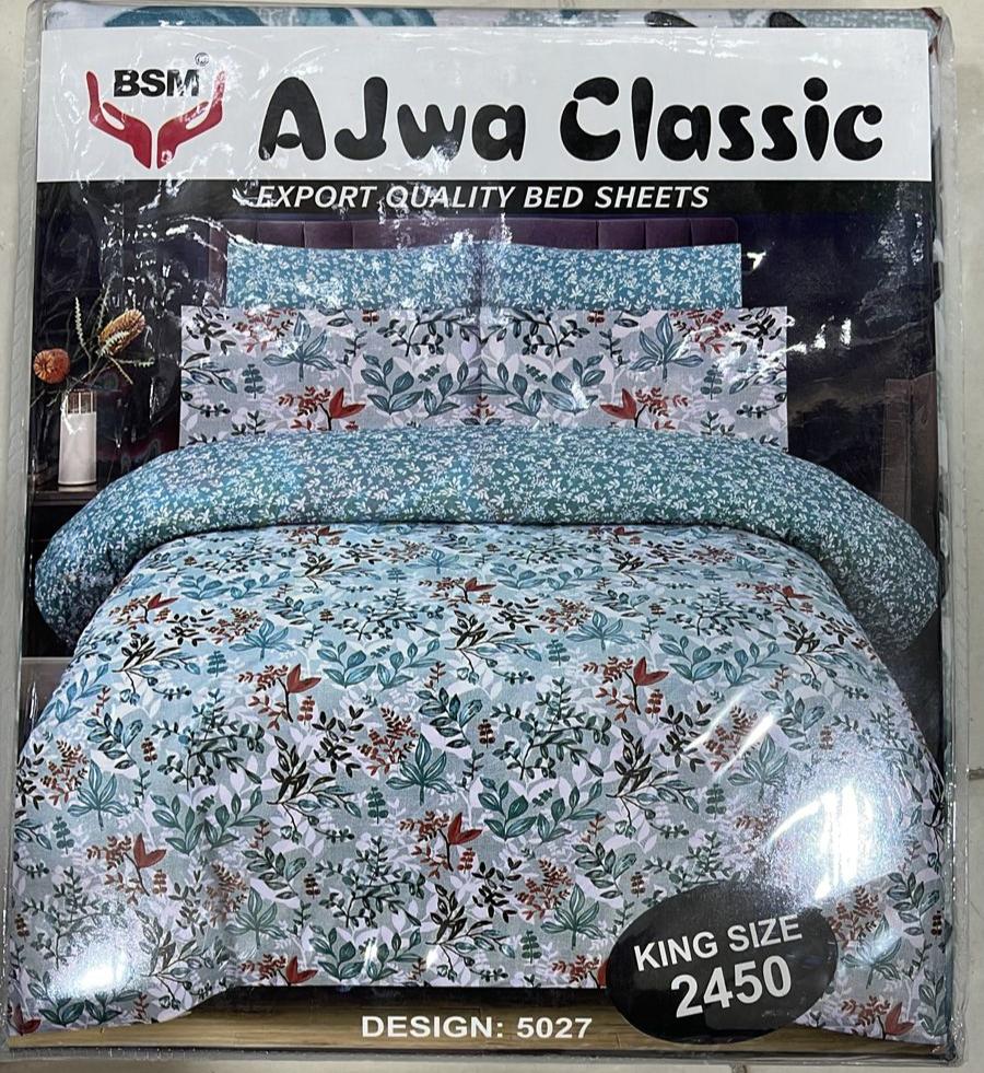 Ajwa Colletion Printed Bed Sheet Sets