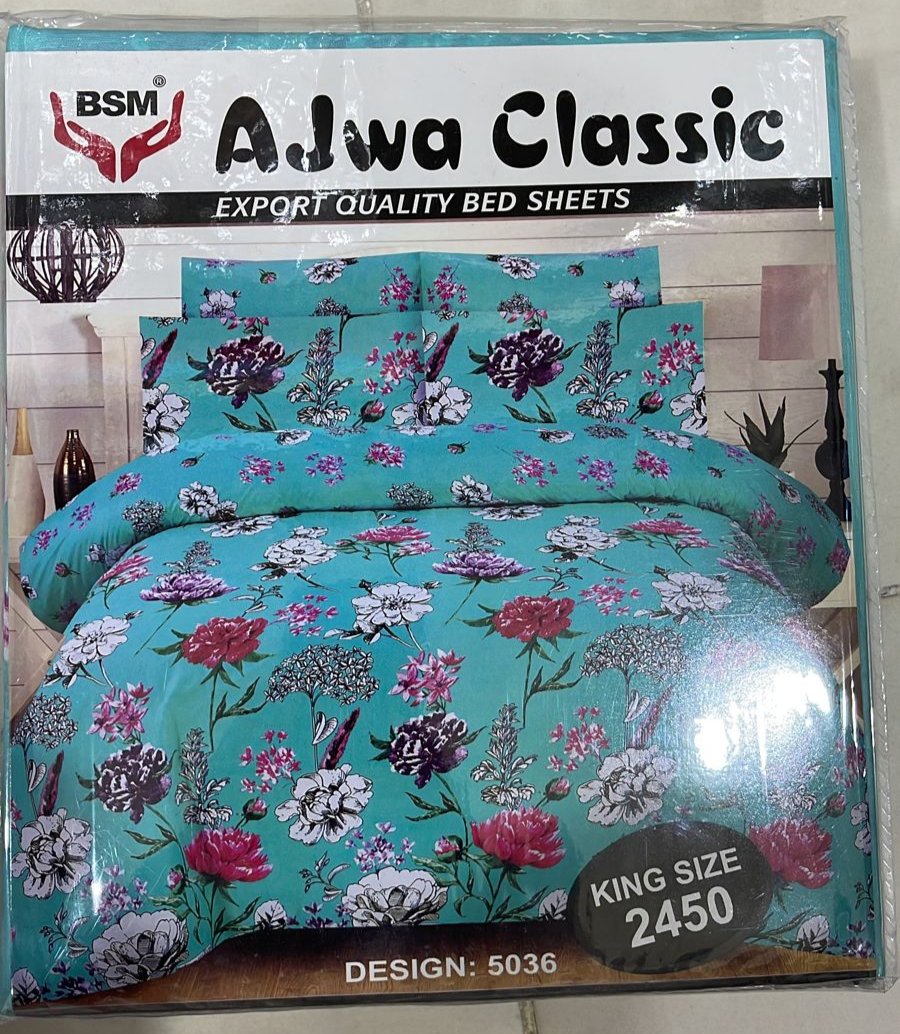 Ajwa Colletion Printed Bed Sheet Sets