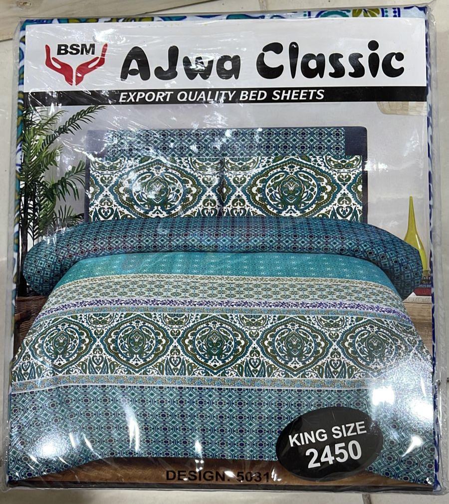 Ajwa Colletion Printed Bed Sheet Sets