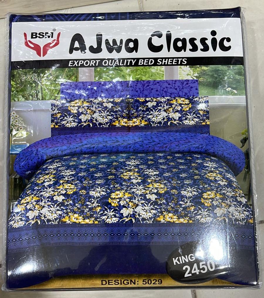 Ajwa Colletion Printed Bed Sheet Sets