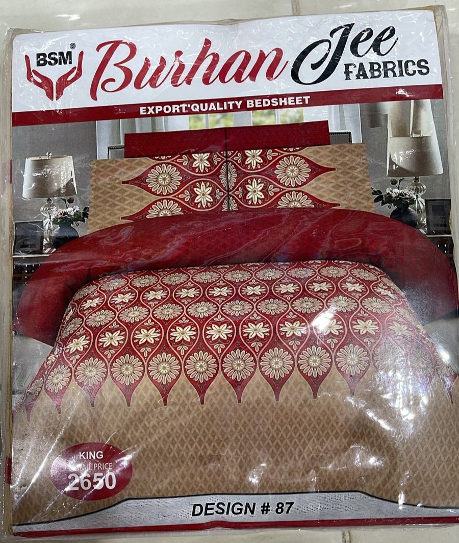 Burhan Jee Printed Bed Sheets Sets