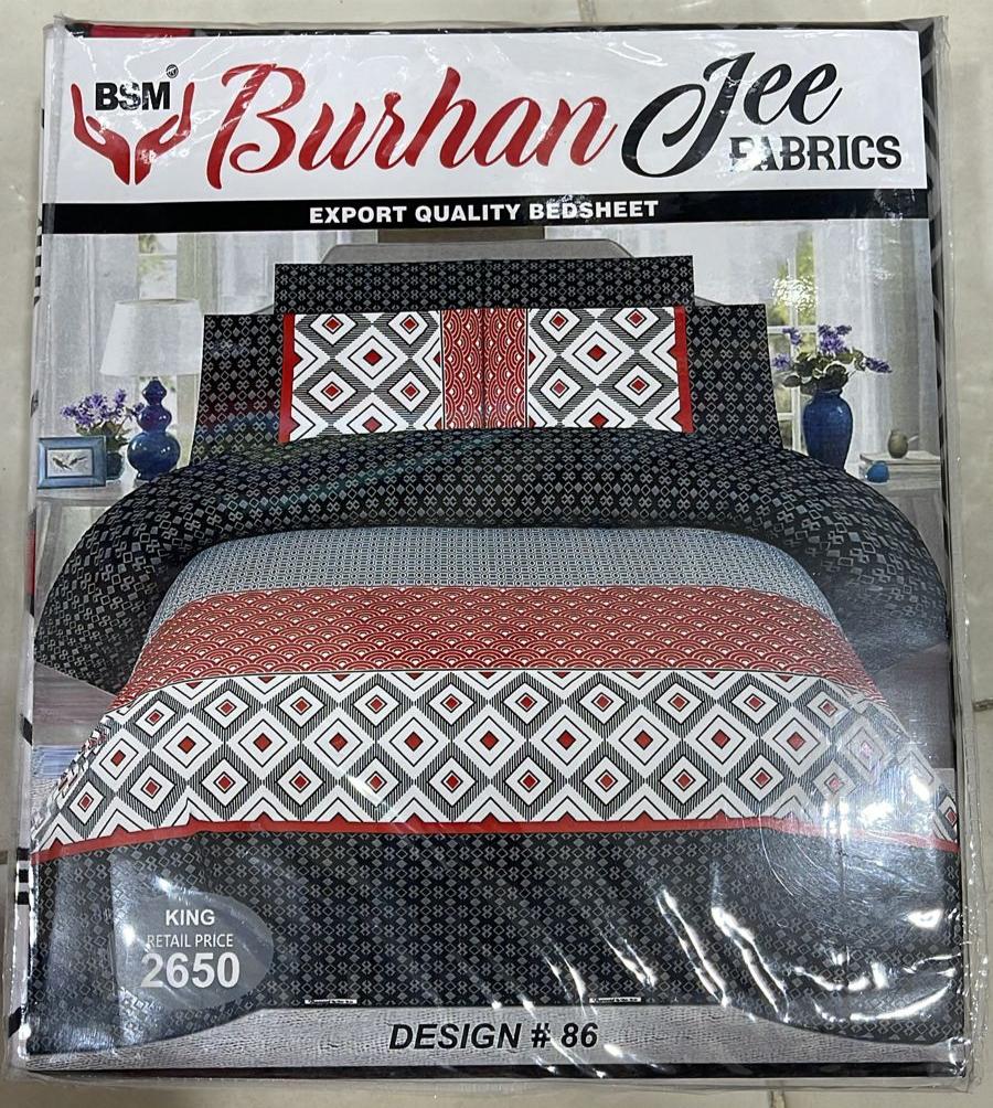 Burhan Jee Printed Bed Sheets Sets