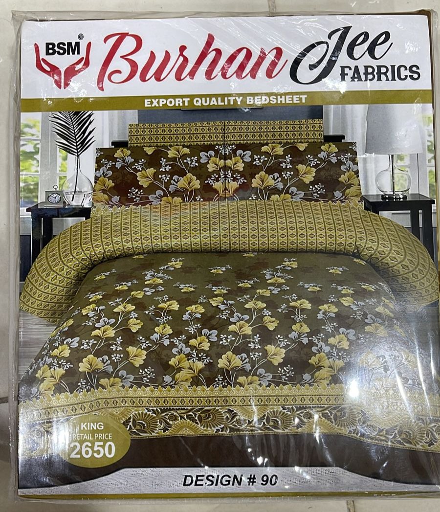 Burhan Jee Printed Bed Sheets Sets