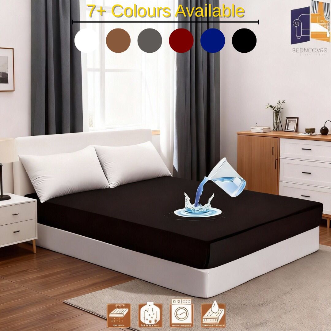 Waterproof Mattress Cover - Black