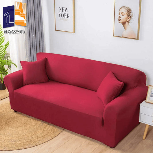 Jersey Sofa Covers - Maroon