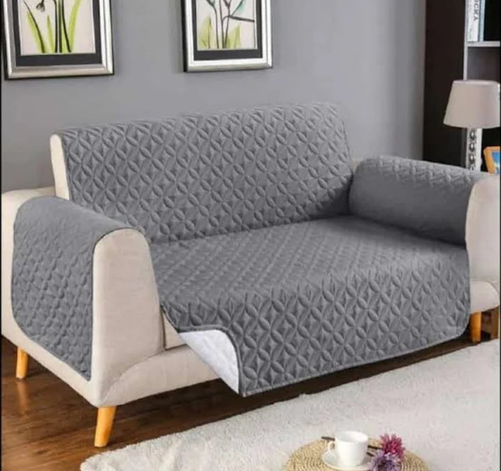 Quilted Protectors Sofa Covers - Grey