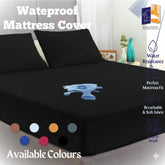 Waterproof Mattress Cover - Black