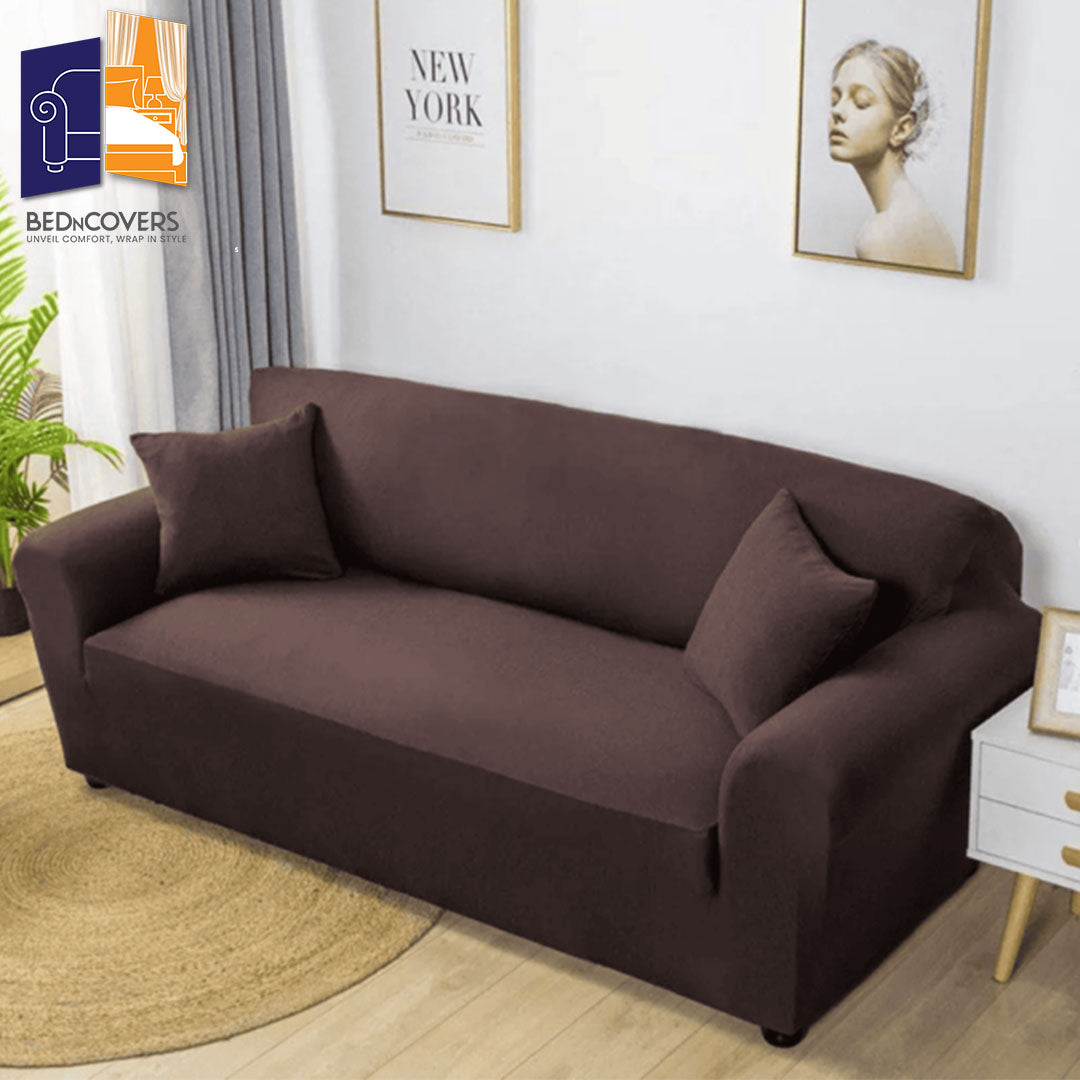 Jersey Sofa Covers - Brown