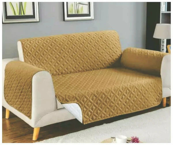 Quilted Protectors Sofa Covers - Camel