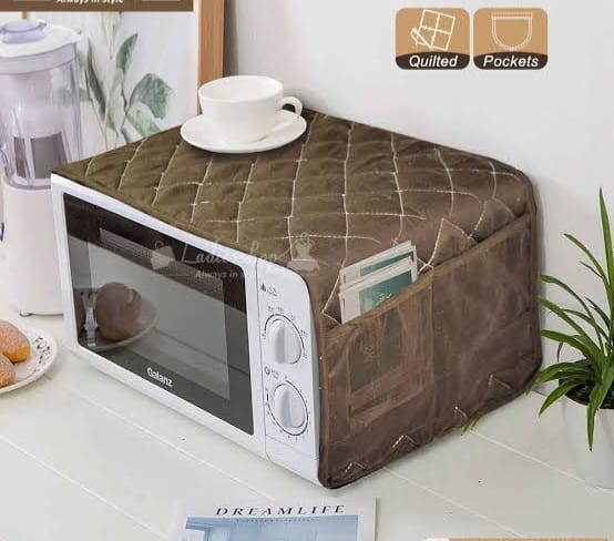 Kitchen Dustproof Microwave Own Storage Pocket Cover